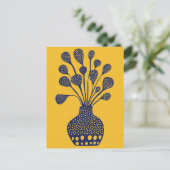 Dot dot bloem #014 briefkaart (Staand voorkant)