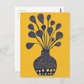 Dot dot bloem #014 briefkaart (Voorkant / Achterkant)