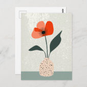 Dot dot bloem #023 briefkaart (Voorkant / Achterkant)