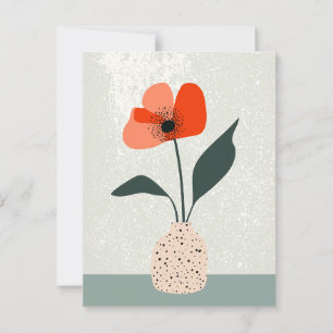 Dot dot bloem #023 briefkaart