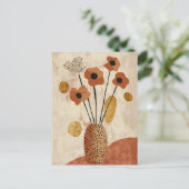 Dot dot bloem #024 briefkaart (Staand voorkant)