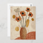 Dot dot bloem #024 briefkaart (Voorkant / Achterkant)