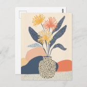 Dot dot bloem #026 briefkaart (Voorkant / Achterkant)