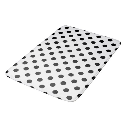 Dot Dot Dot Black & White Polka Badmat (Gekanteld)