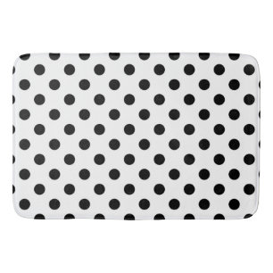 Dot Dot Dot Black & White Polka Badmat