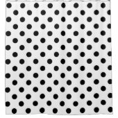 Dot Dot Dot Black & White Polka Douchegordijn (Voorkant)