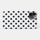 Dot Dot Dot White & Black Polka Case-Mate iPhone Case (Achterkant (horizontaal))