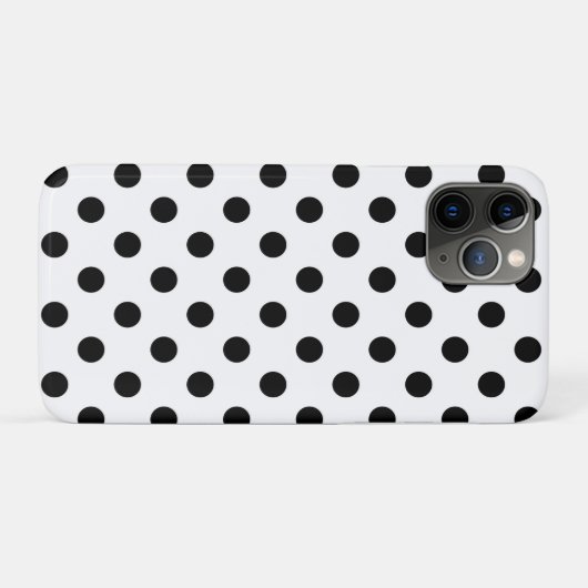 Dot Dot Dot White & Black Polka Case-Mate iPhone Case (Achterkant (horizontaal))