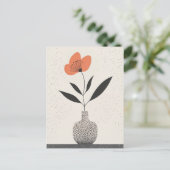 Dot Dot Flower #001 Briefkaart (Staand voorkant)