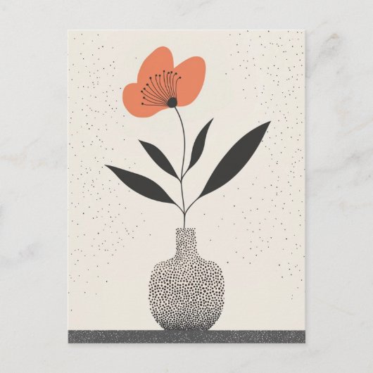 Dot Dot Flower #001 Briefkaart (Voorkant)