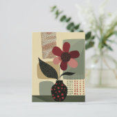 Dot Dot Flower #020 Briefkaart (Staand voorkant)