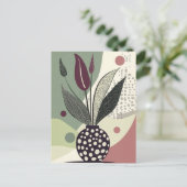 Dot Dot Flower #021 Briefkaart (Staand voorkant)