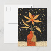 Dot Dot Flower #025 Briefkaart (Voorkant / Achterkant)