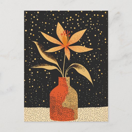 Dot Dot Flower #025 Briefkaart (Voorkant)