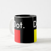 Dot.   Dot. Tweekleurige Koffiemok (Voorkant links)