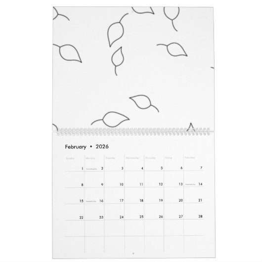 Dot, Dove Grey Kalender (Feb 2026)