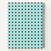 Dot Duo: Modern Pop op Wit Notitieboek (Achterkant)
