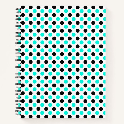 Dot Duo: Modern Pop op Wit Notitieboek (Voorkant)