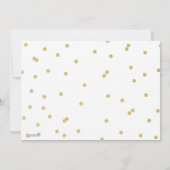 Dot Gold Festive Holiday Photo Card Feestdagenkaart (Achterkant)