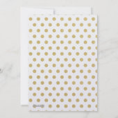 Dot Gold Pattern-feestkaart Feestdagenkaart (Achterkant)