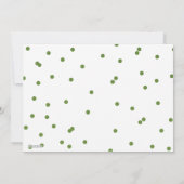 Dot Green Festive Holiday Photo Card Feestdagenkaart (Achterkant)