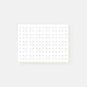 Dot-Grid/Bullet 4x3 (Rode Stippen) Post-it® Notes
