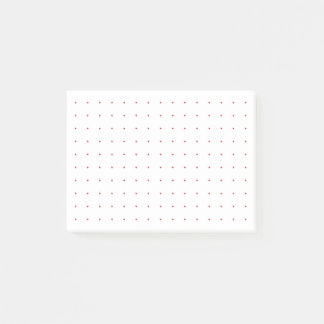Dot-Grid/Bullet 4x3 (Rode Stippen) Post-it® Notes