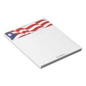 Dot Grid Independence Day American Flag Graphic Notitieblok (Schuin)