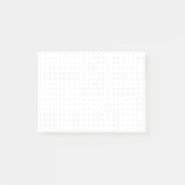 “Dot Grid” – Minimalist Dot Pattern (Black Dots) Post-it® Notes (Voorkant)