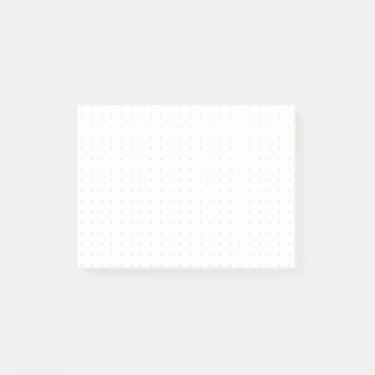 “Dot Grid” – Minimalist Dot Pattern (Black Dots) Post-it® Notes (Voorkant)
