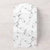 Dot, grijze gans all in one uitnodiging (Buitenkant)