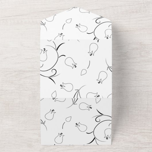 Dot, grijze gans all in one uitnodiging (Buitenkant)