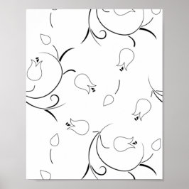 Dot, grijze gans poster