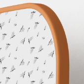 Dot, grijze nikkel pickleball paddle (Links Detail)