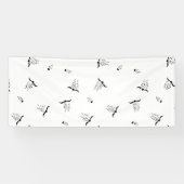 Dot, grijze nikkelbanner spandoek (Horizontaal)