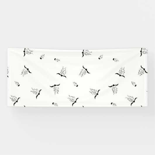 Dot, grijze nikkelbanner spandoek (Horizontaal)