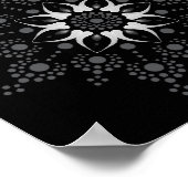 Dot je eigen bloemenmandala Poster (Hoek)