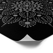 Dot je eigen bloemenmandala Poster (Hoek)