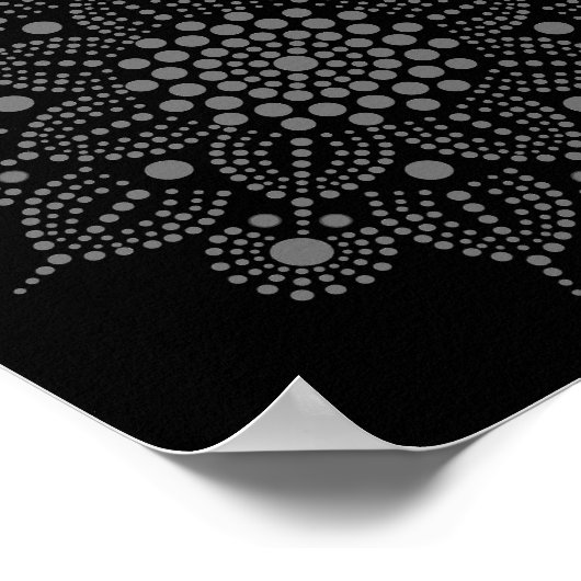 Dot je eigen bloemenmandala Poster (Hoek)