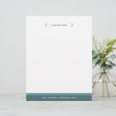 Dot Letterhead - Steel Blue Briefhoofd Sjabloon (Staand voorkant)