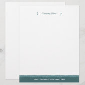 Dot Letterhead - Steel Blue Briefhoofd Sjabloon (Voorkant / Achterkant)