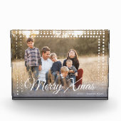 Dot Lijst Merry Xmas Keepslag Fotoblokken (Voorkant)