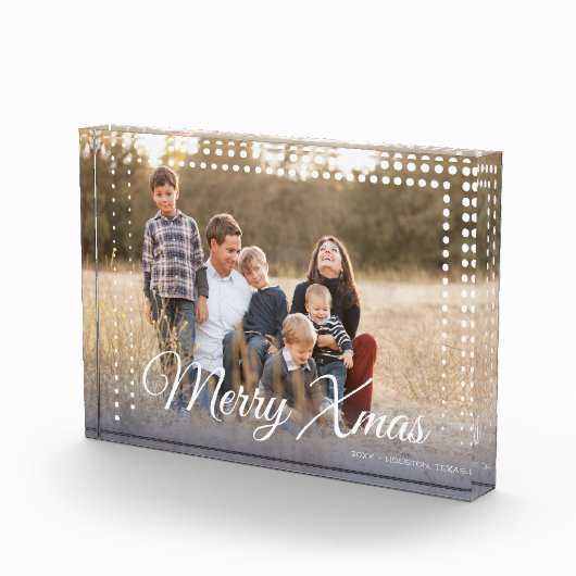 Dot Lijst Merry Xmas Keepslag Fotoblokken (Rechts)