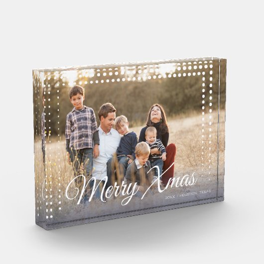 Dot Lijst Merry Xmas Keepslag Fotoblokken (Links)