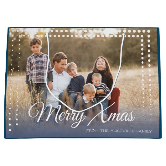 Dot Lijst Photo Merry Xmas Groot Cadeauzakje (Voorkant)