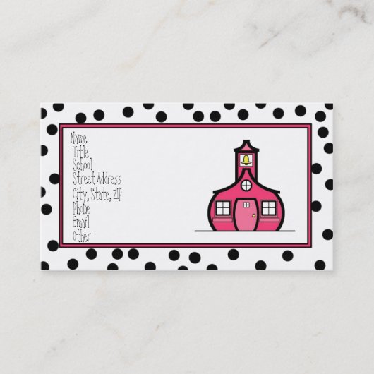 Dot Logo-kaart Visitekaartje (Voorkant)