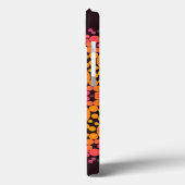 Dot Mandala Bloem Oranje en Roze Case-Mate iPhone Case (Achterkant / Links)