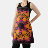 Dot Mandala Bloem Oranje en Roze Schort (Insitu)