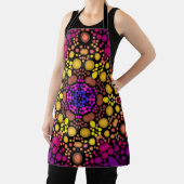 Dot Mandala Bloem Paars en Geel Schort (Insitu)