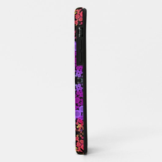 Dot Mandala Bloem Paars Sinaasappel en Geel Case-Mate iPhone Case (Achterkant/links)